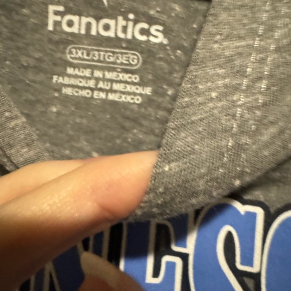 Fanatics Tops - Tennessee Titans Fanatics Heather Gray T-Shirt with Blue Lettering